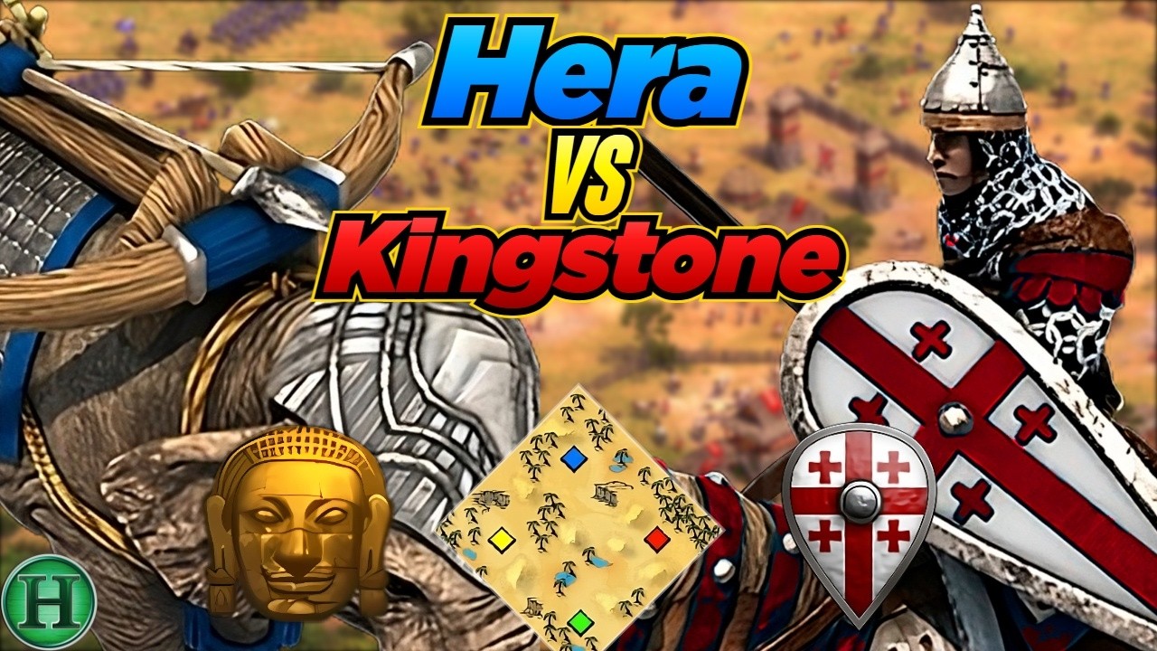 Khmer vs Georgians | 1v1 Arabia | vs Kingstone | AoE2