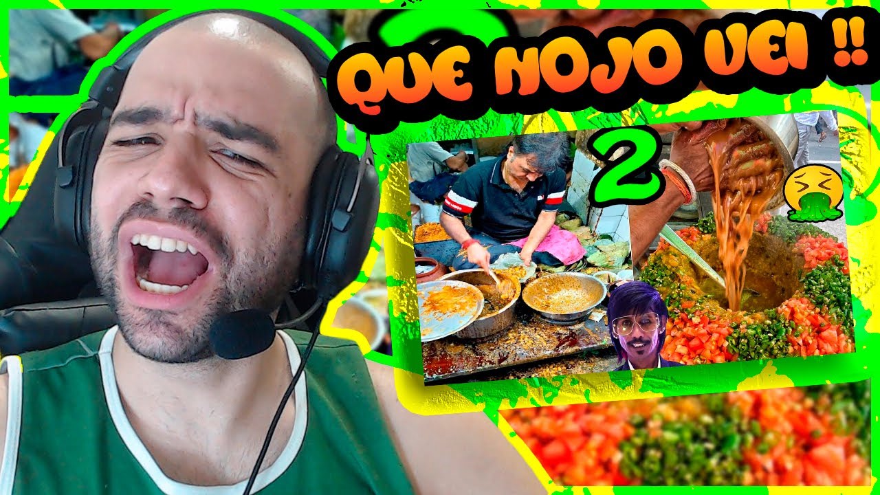 ANÃO COM MUITO NOJO VENDO 🔴 As Comidas de Rua mais Nojentas da India PARTE 2. + Nojento REACT