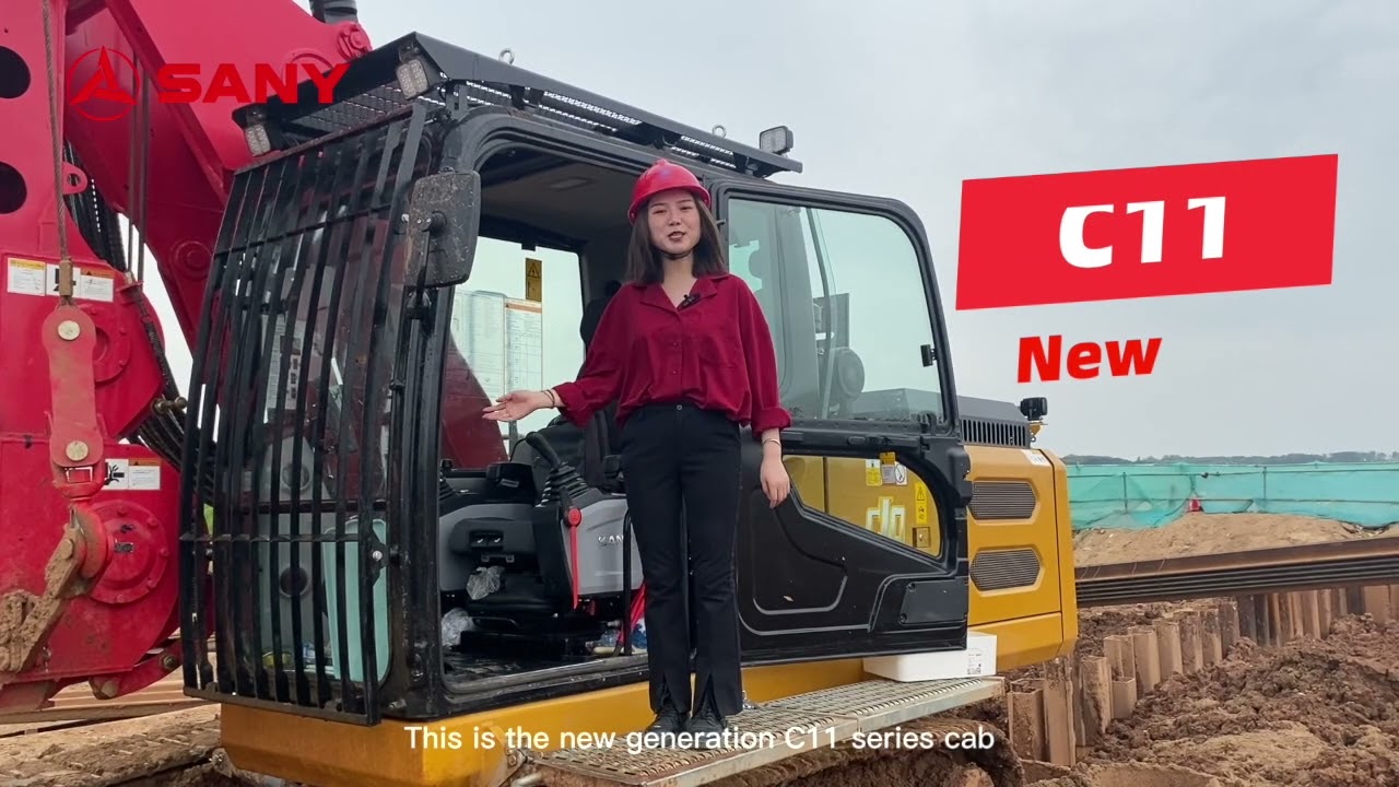 SANY SR65 C10 ROTARY DRILLING RIG Video