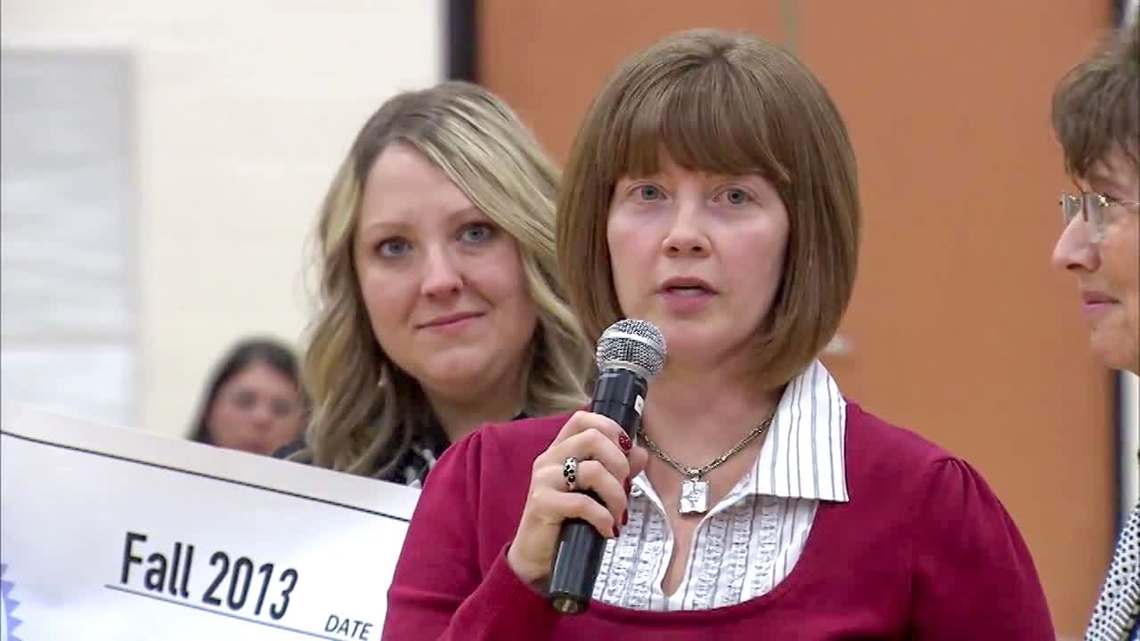 Meet 2013 Milken Educator Melissa Leisner as she Accepts her $25,000 Surprise