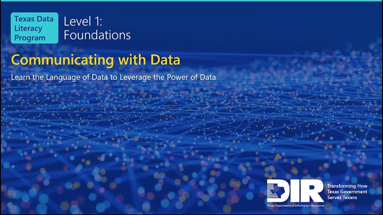 10. Communicating with Data