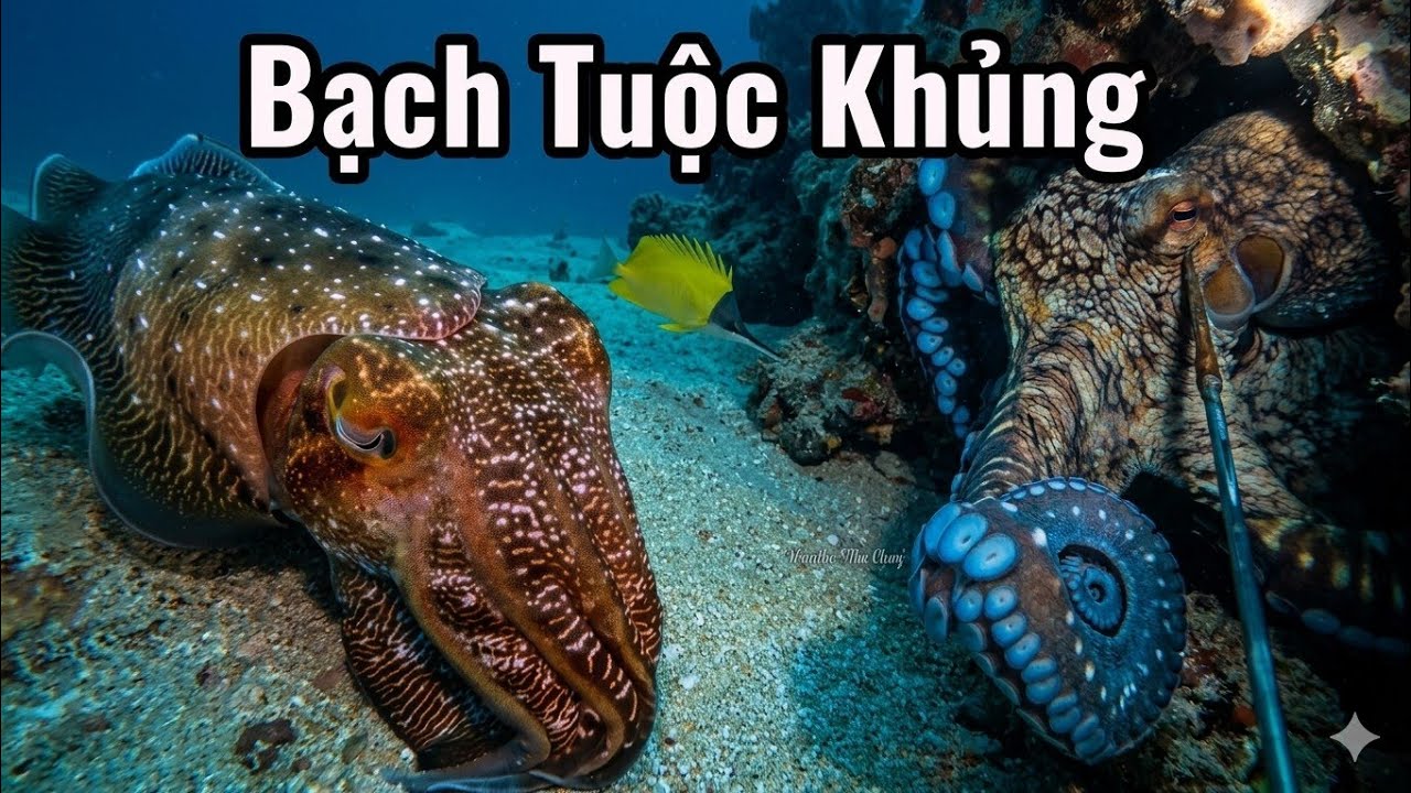Lặn Đêm Ngoài Khơi Xa… Bất Ngờ Gặp Bạch Tuộc & Mực Nang Khủng