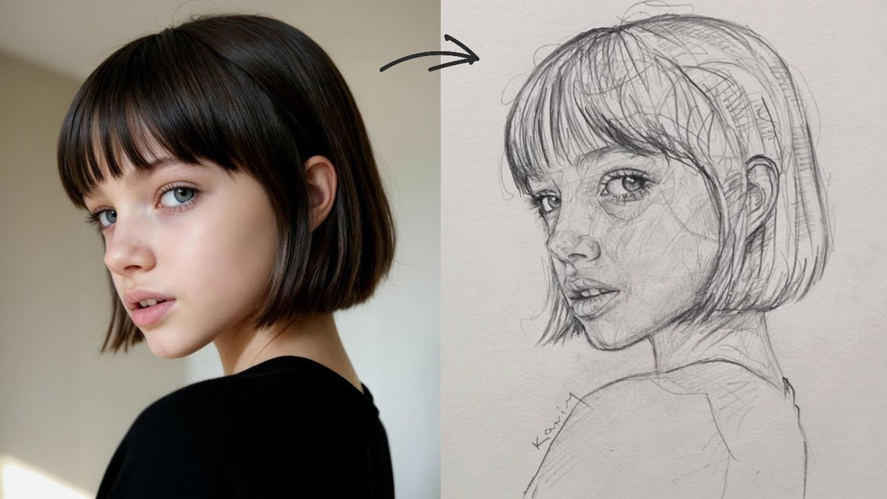 Освойте рисунок лица по методу Лумиса всего за 7 минут!