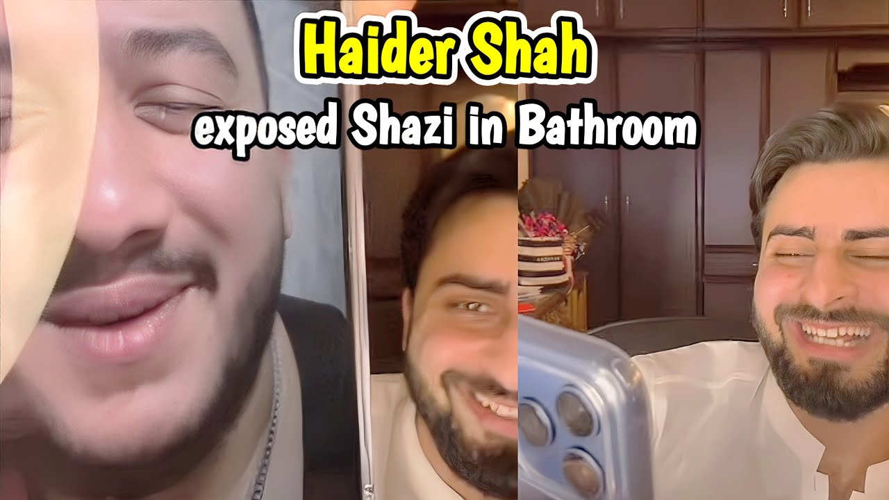 Haider Shah exposed Shazi in Bathroom 😂 | Live with Haider & Kainat 