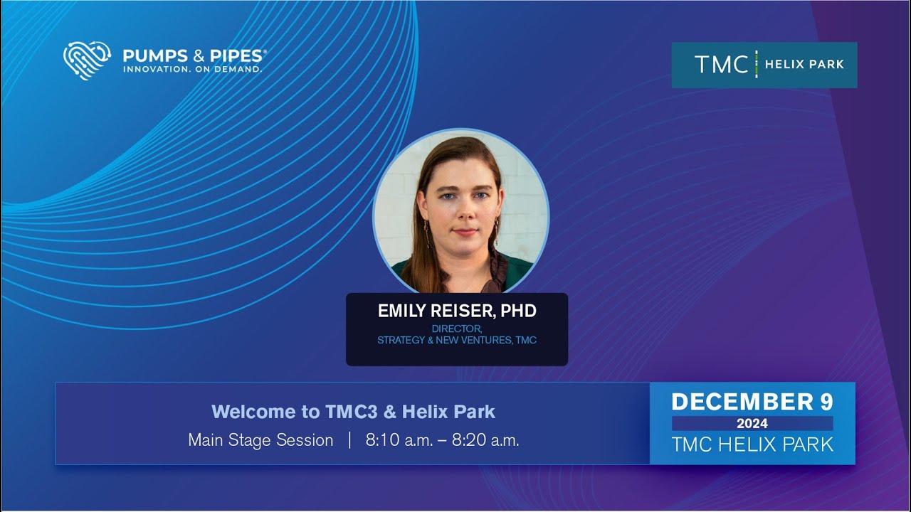 Welcome to TMC3 & Helix Park (Emily Reiser, PhD)