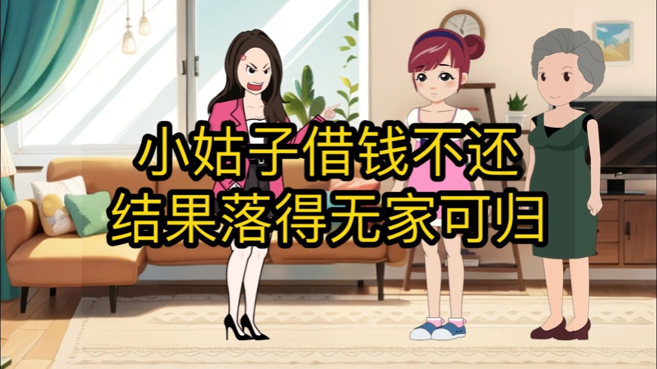 小姑子借钱不还，结果落得无家可归