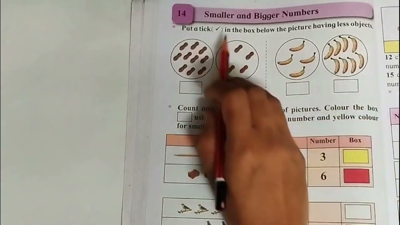 Smaller and Bigger Numbers • L No 14 • Maths • Std 1 • New Syllabus 2025 • Explanation Activity Note