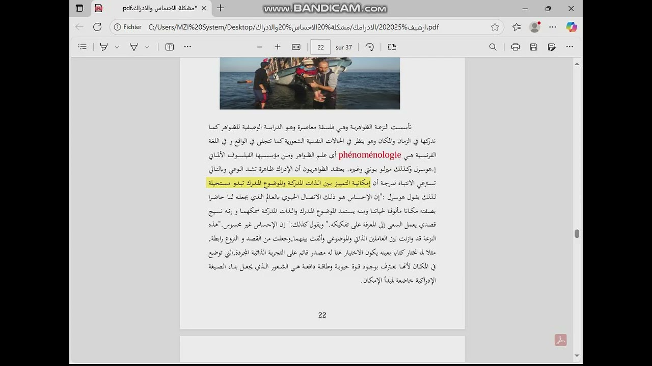 المقطع السّابع النظرية الظواهرية
