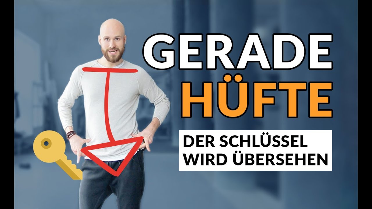 Beckenschiefstand lösen - Der Schlüssel zur geraden Hüfte wird übersehen! (+Übungen)