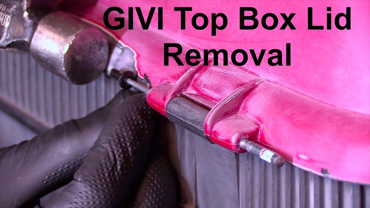 How To Guide :-  Givi Top Box, Lid Removal !