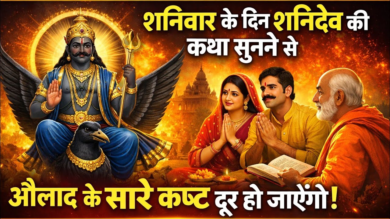 शनिवार को शनिदेव की यह दिव्य कथा सुनते ही जीवन के सारे दुख स्वयं मिटने लगते हैं | Shanivar Vrat Kath