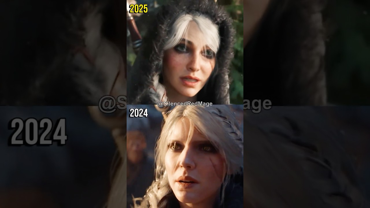 Witcher 4 2025 VS. 2024 - Ciri Comparison #witcher4
