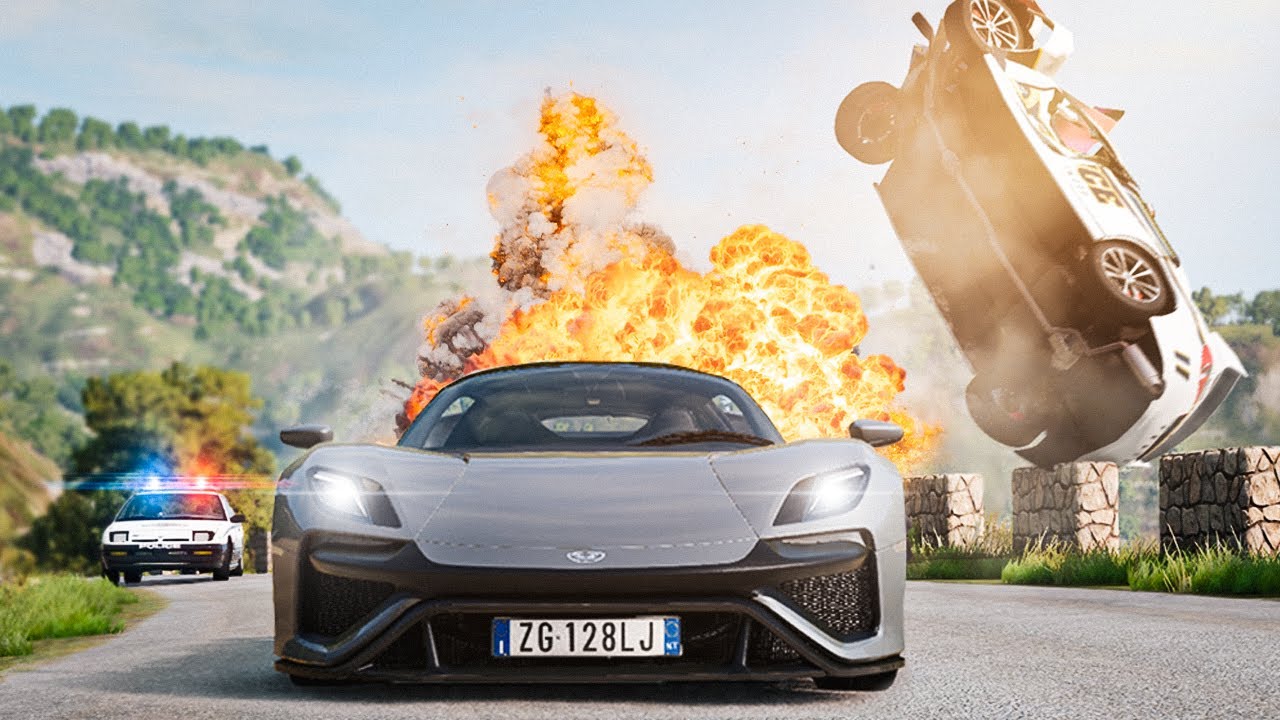 EXTREME BeamNG Drive Police Chase - Short Movie