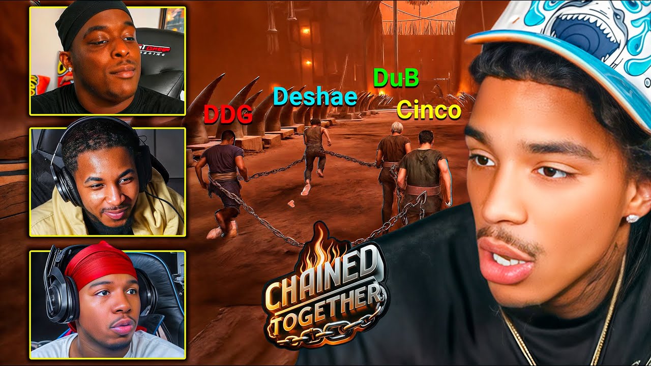 Jay Cinco Plays Chained Together With DDG, Deshae Frost & DuB! **HILARIOUS** 😂🤣