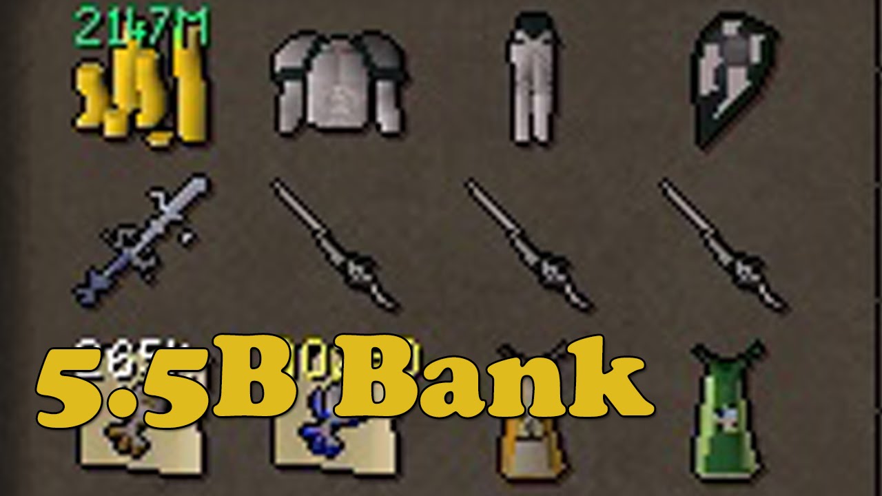 Wilson's 5.5B+ Oldschool Runescape Bank Video w/ Commentary