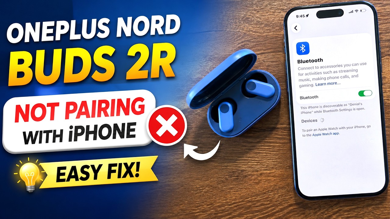 OnePlus Nord Buds 2r Not Showing on iPhone
