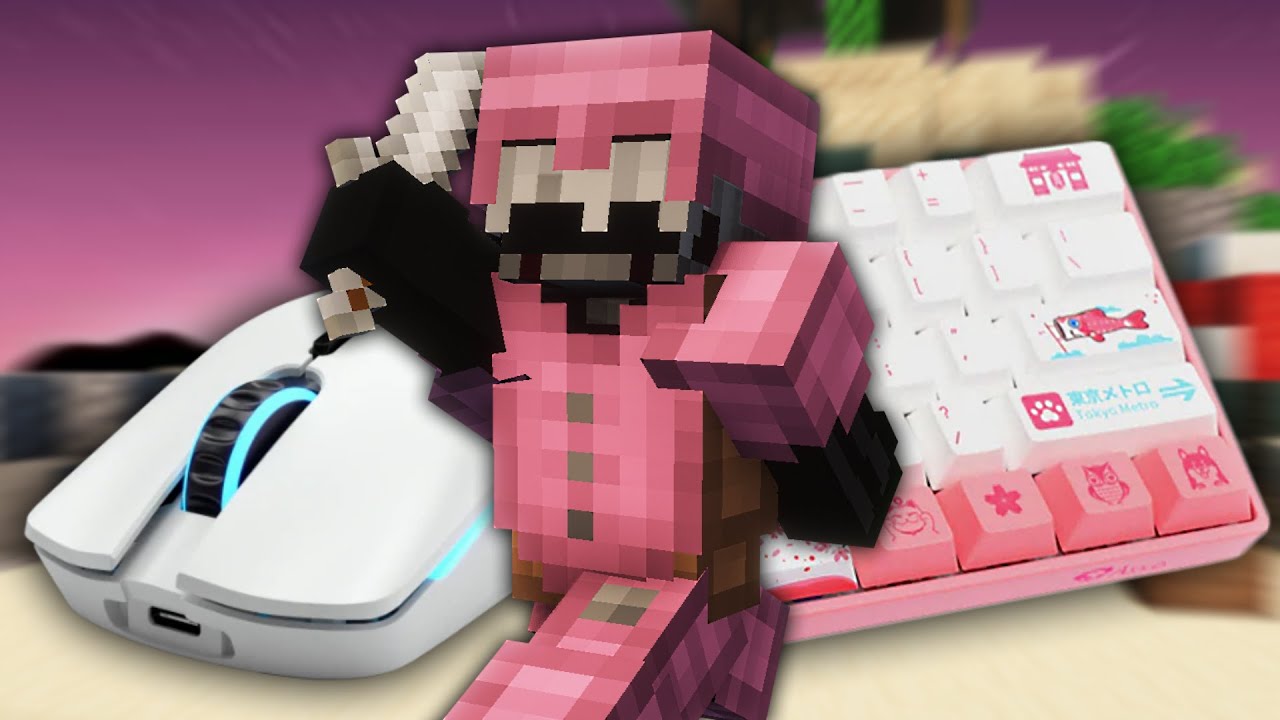 Keyboard + Mouse ASMR Sounds (Handcam) | Hypixel Bedwars