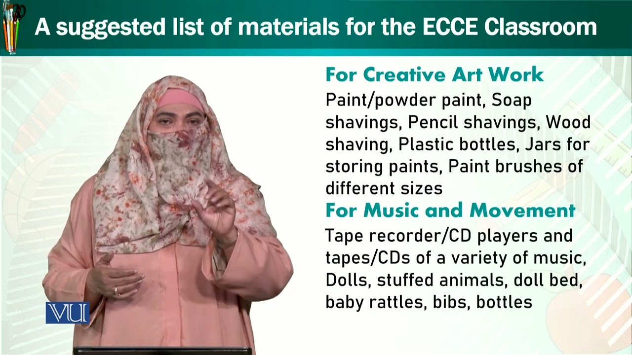 materials for the ECCE classroom |  Trends and Issues in Early Childhood Education | ECE402_Topic044