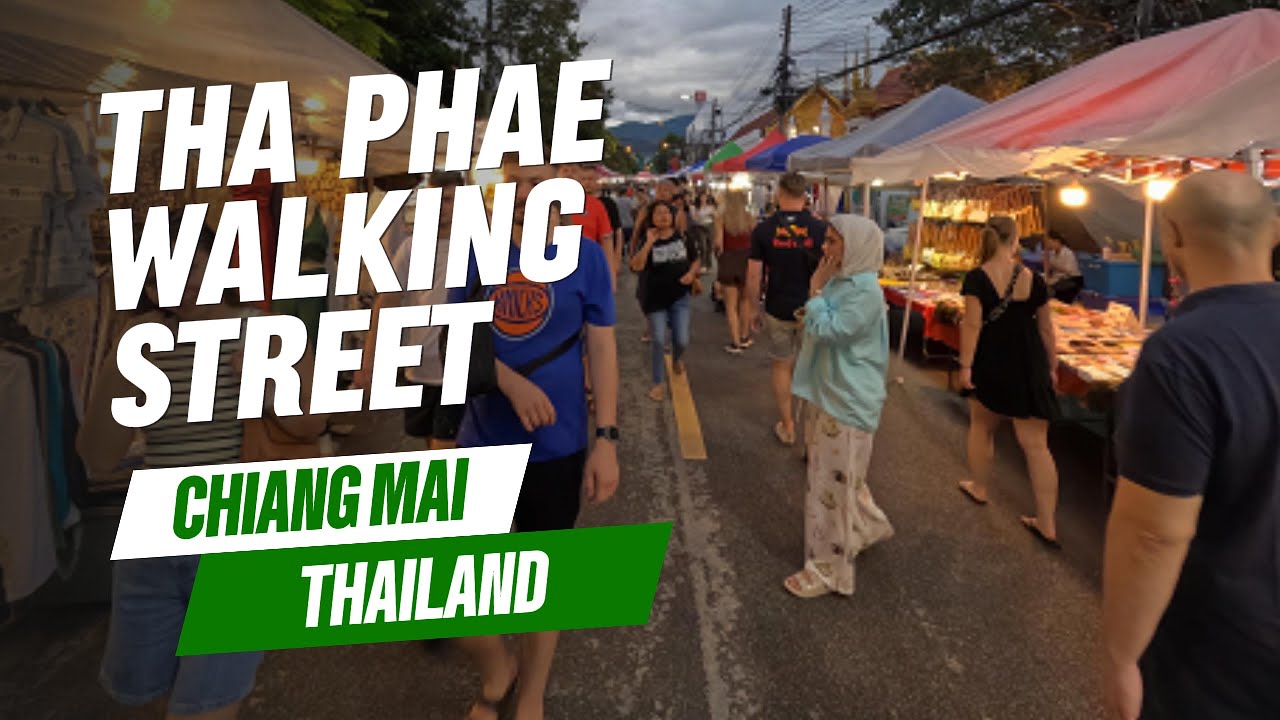 Tha Phae Walking Street 2025 | Chiang Mai Sunday Night Market 4K Walking Tour | Thailand Travel