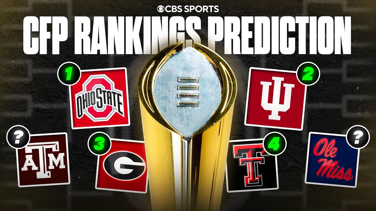 College Football Playoff Rankings PREDICTIONS: Where will Ole Miss end up? | Resume-comparisons 👀