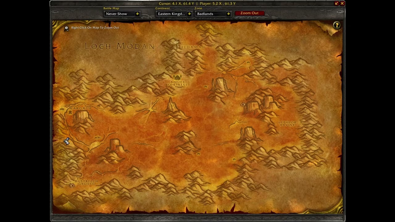 Как добраться из Пустошей в Пылающее ущелье &mdash; эпоха WoW Classic