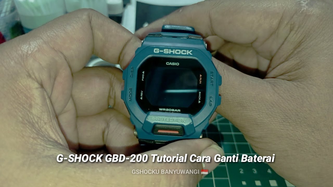 G-SHOCK GBD-200 Tutorial Cara Ganti Baterai