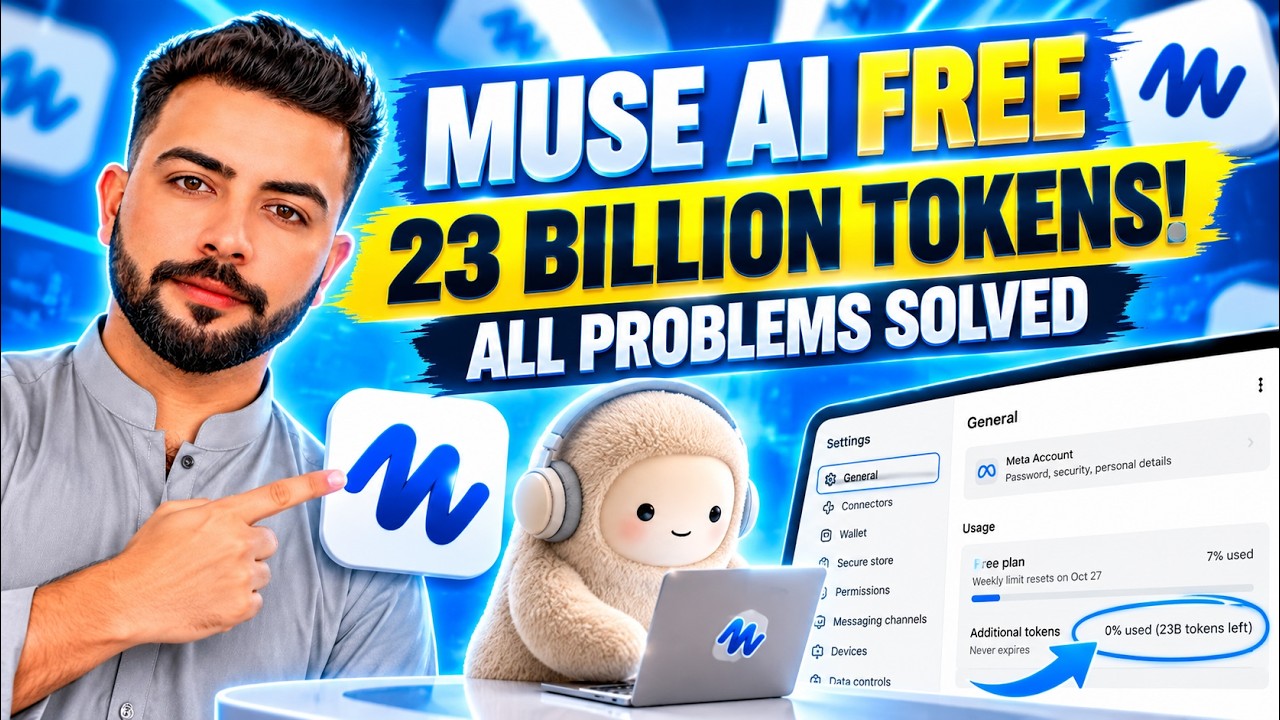 Muse AI Free Access 2026 | 23 Billion Tokens FREE + All Problems Solved