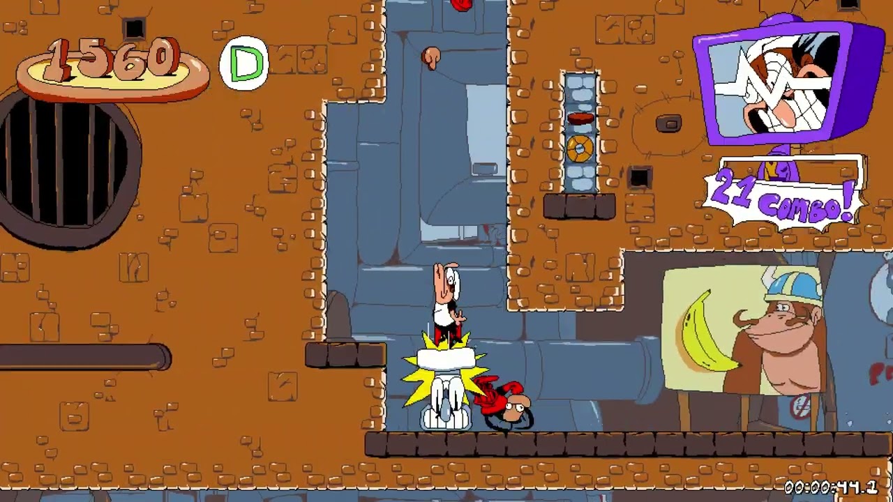 pizza tower floor 4 gameplay in 2026 but no secrets because of skill issue
