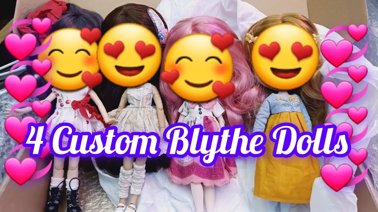 Box Opening! 4 Custom Blythe Dolls!! 💜💜💜💜💜💜💜💜💜💜💜💜💜💜