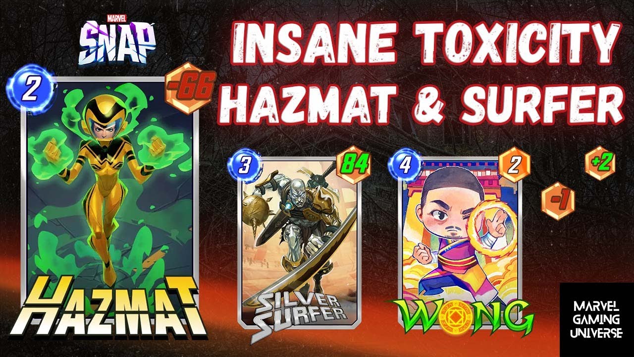 TOXIC HAZMAT AND SURFER DUO DOMINATES IN MARVEL SNAP ☠️🔥| #marvelsnap #viral @MarvelSnap