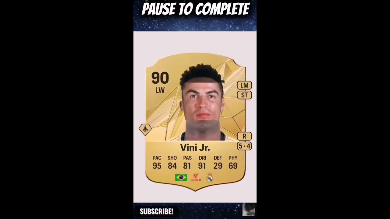 Ronaldo Face completing Live