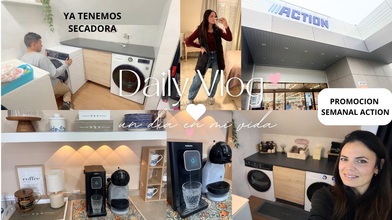 YA TENEMOS la SECADORA NUEVA -Tour  tienda ACTION- LIMPIO y Organizo La LAVANDERÍA 💎FAMILIABOMBONASO