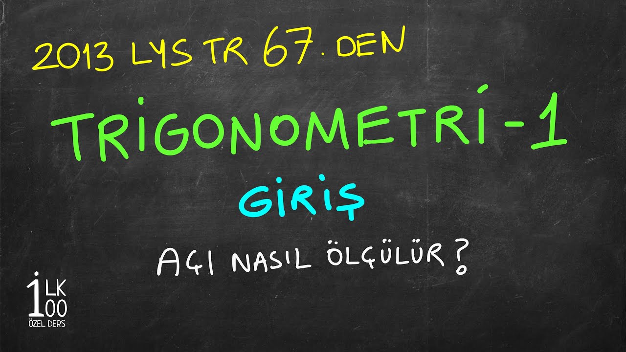 TRİGONOMETRİ GİRİŞİ BÖYLE YAPILMALI - BOĞAZİÇİ EE (İlk 100) Mezunundan- TRİGO 1