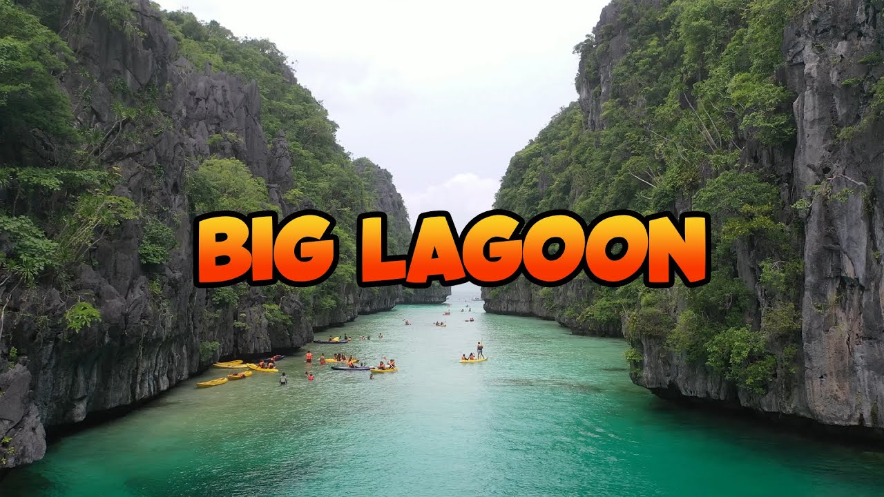 Big Lagoon Miniloc Island Bacuit Bay Palawan Aerial View DJI Mavic 2 Pro