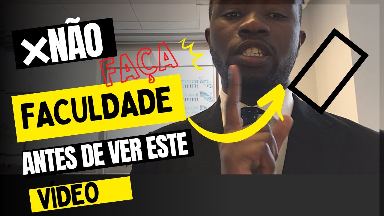 ❌NÃO FAÇA FACULDADE ANTES DE VER ESTE VÍDEO. #Angola #Universidade #Cursos #formação #estudar