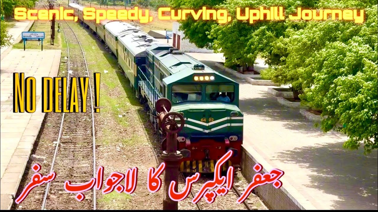 39UP Jaffar Express at his best with no delay Journey | Wazirabad-Rawalpindi | Pakistani Exp. Trains