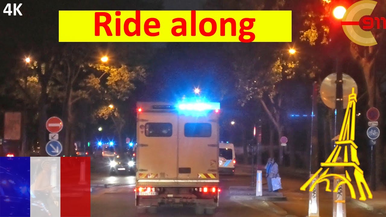 [PARIS] CRS Police responding at Eiffel Tower | Einsatzfahrt Eiffelturm | Ride along code 3 | Riot