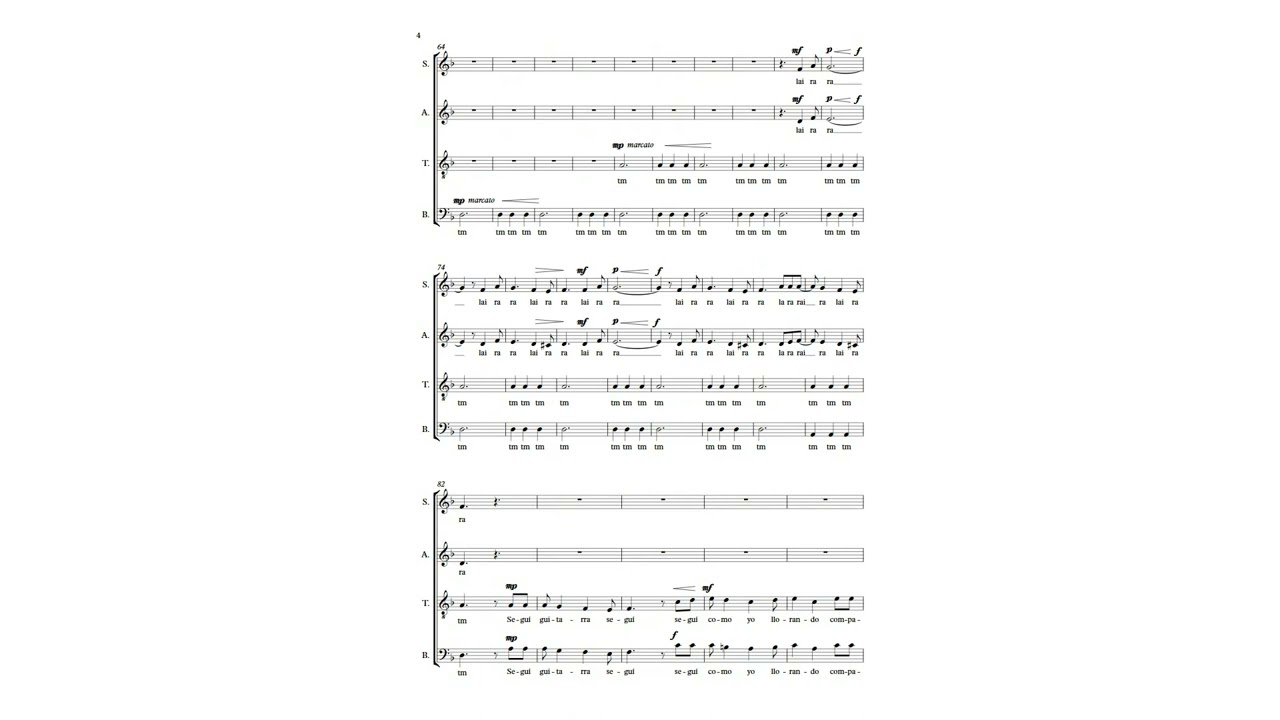 Chacarera de un triste (Versión Coral SATB)