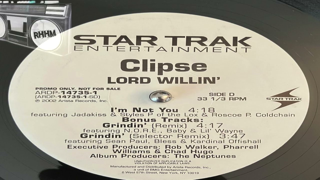 CLIPSE - I`M NOT YOU feat. JADAKISS, STYLES P & ROSCOE P. COLDCHAIN