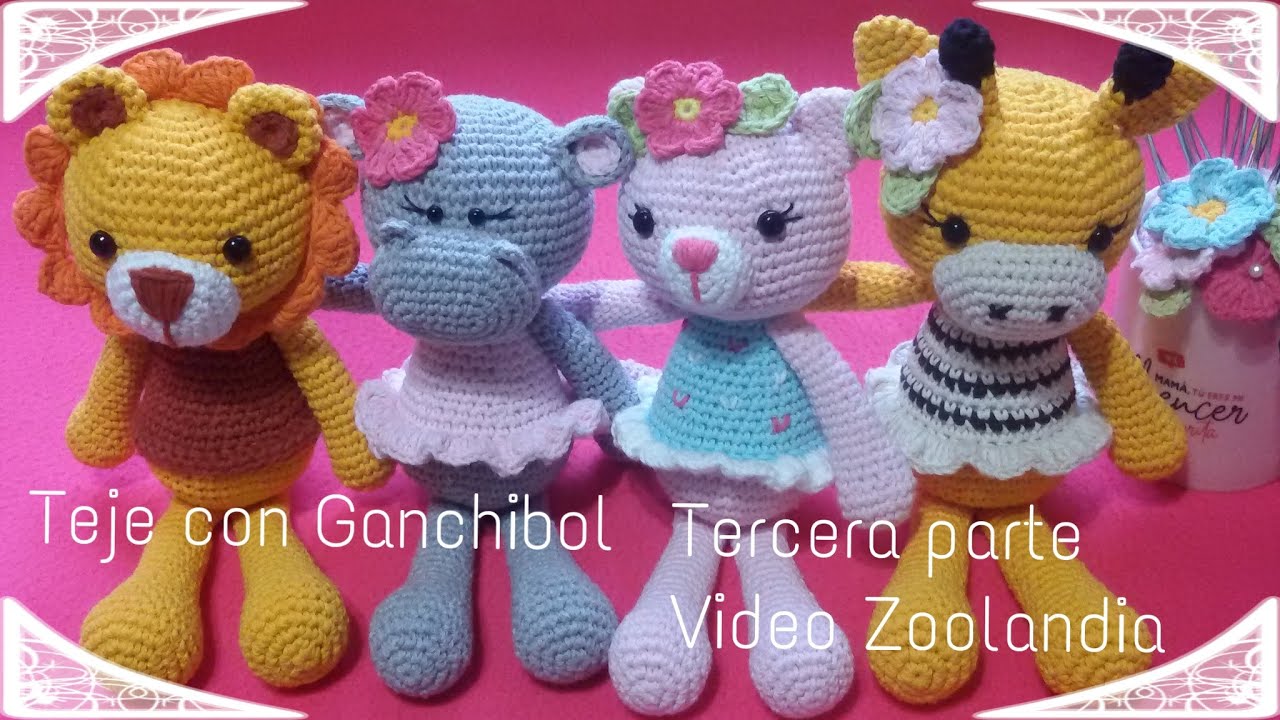 Zoolandia parte tres // Teje con GanchiBol // Tutorial amigurumis paso a paso animalitos