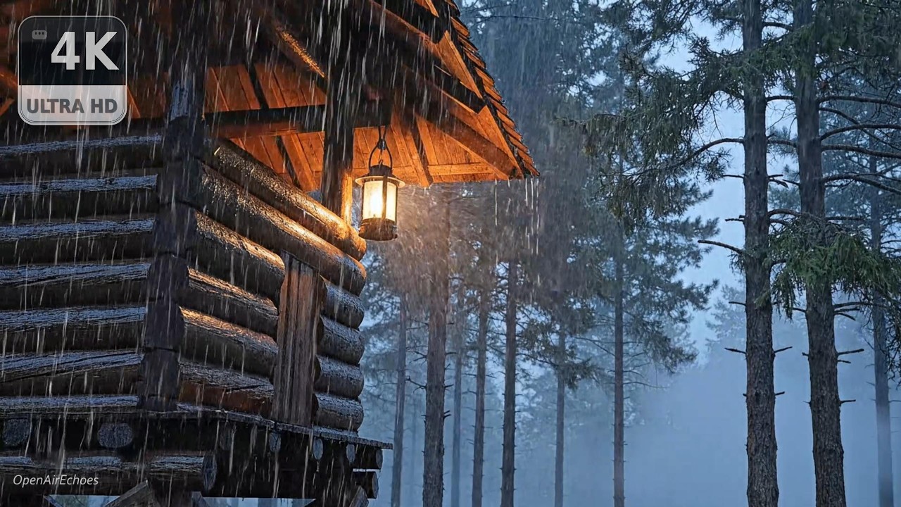 Rainy Night at an Isolated Forest Watchtower (3H)
