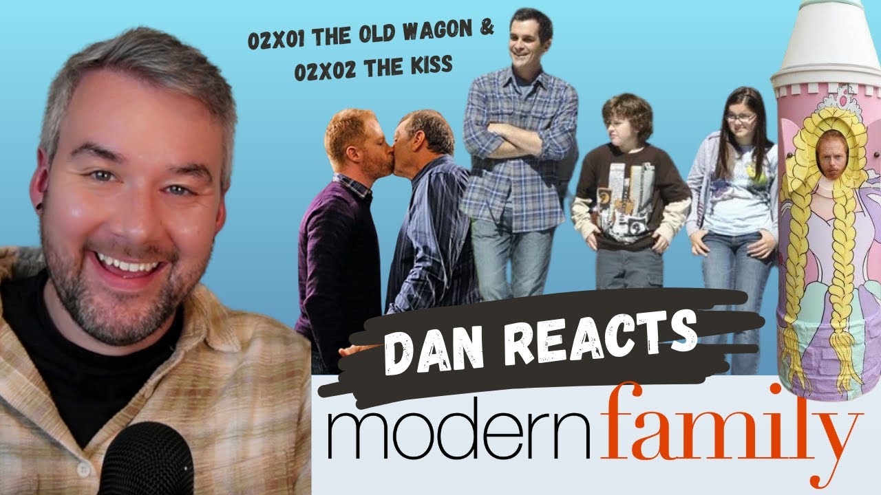 The Old Wagon & The Kiss | First time watching Modern Family - 02x 01&02