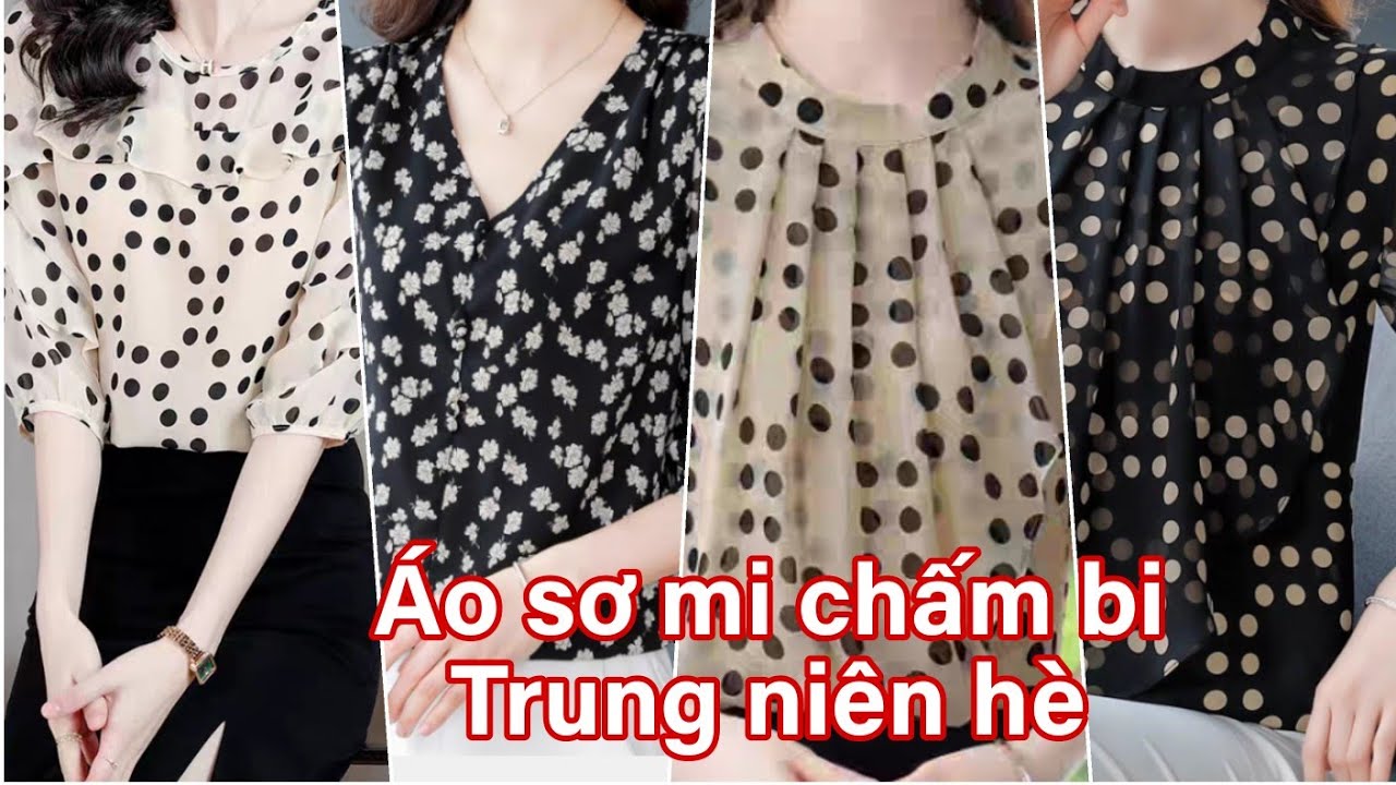 Thời trang Trung ni&ecirc;n|&Aacute;o sơ mi nữ trung ni&ecirc;n h&egrave; 2023