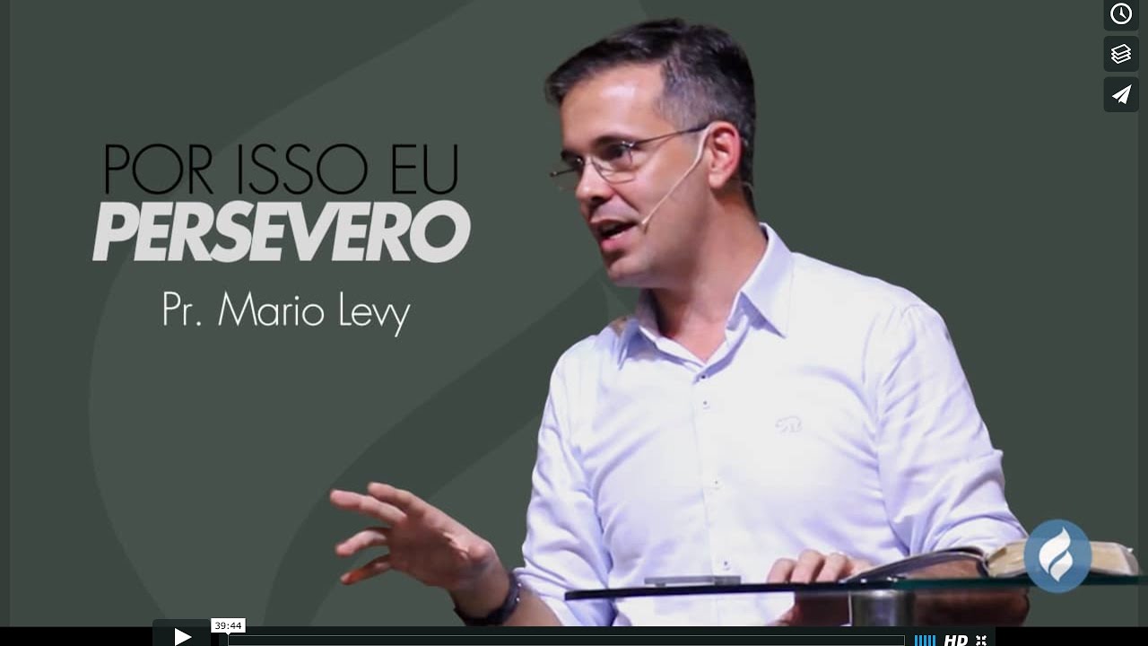 Por isso eu persevero… - Pr Mario - 10.01.2016