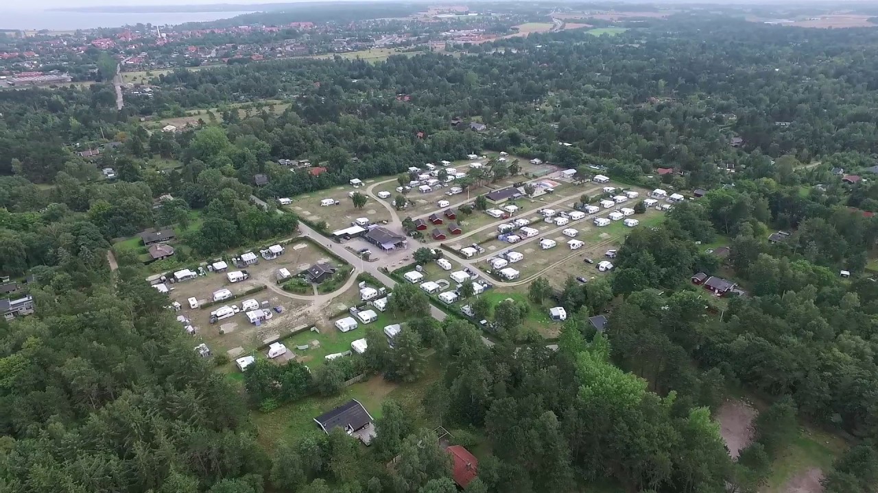 Odsherred Camping set fra luften