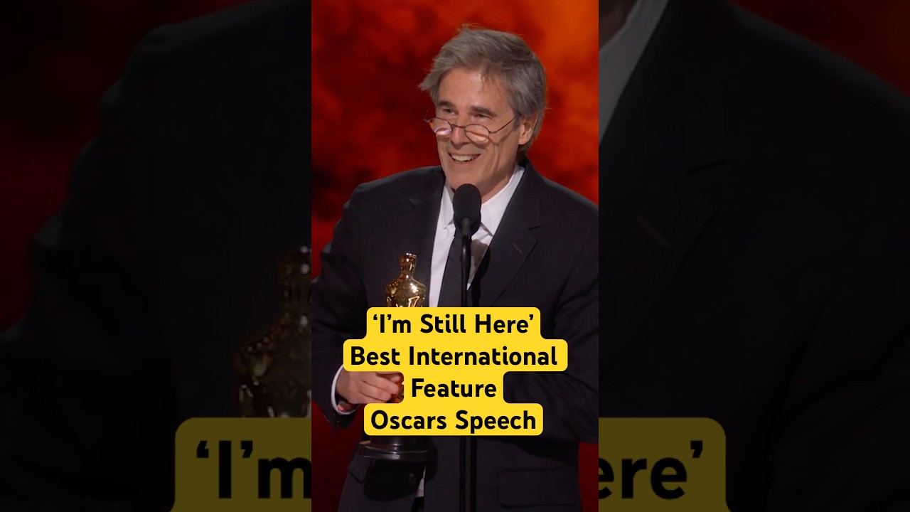 'I'm Still Here' Wins Best International Feature Film | 97th Oscars Speech (2025)