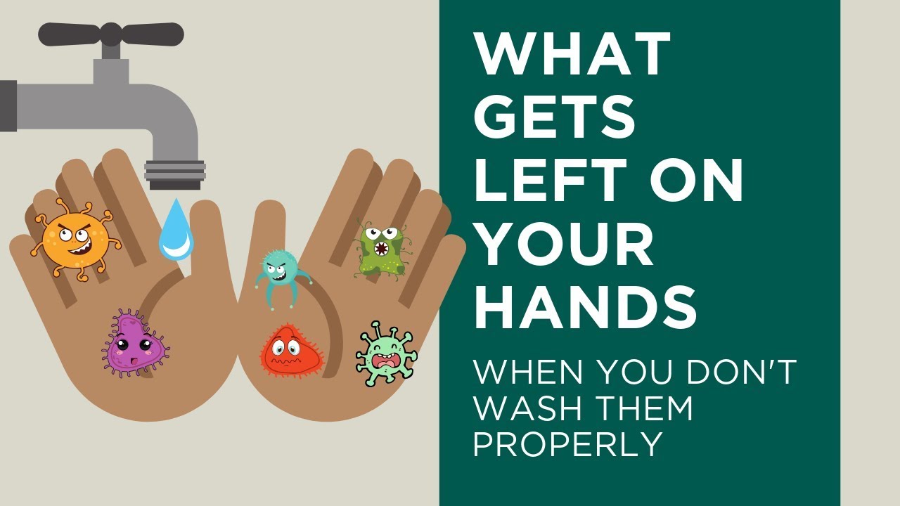 Proper handwashing! What gets left on your hands when you don't wash properly