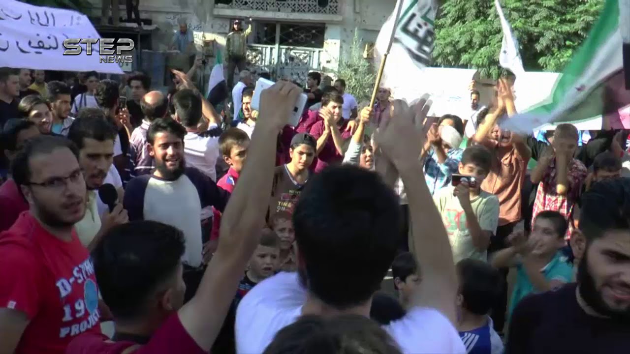 شاهد مظاهرة في مدينة تلبيسة طالبت بمحاسبة الخونة واسقاط النظام 16 08 2017