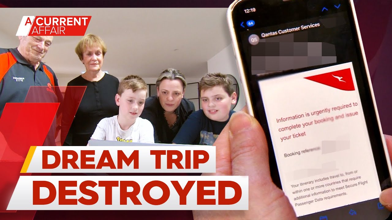 Family's Disneyland dream in tatters after cancellation shock | A Current Affair