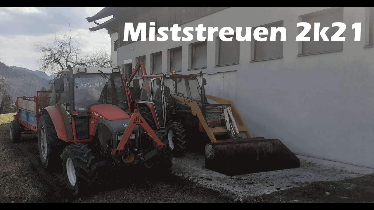 Miststreuen 2021 | Lindner 1450 und Lindner Geotrac 73Alpin | GoPro